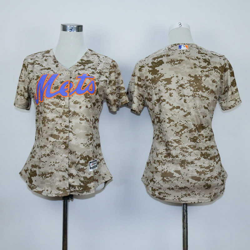 Women New York Mets Blank Camo MLB Jerseys->youth mlb jersey->Youth Jersey